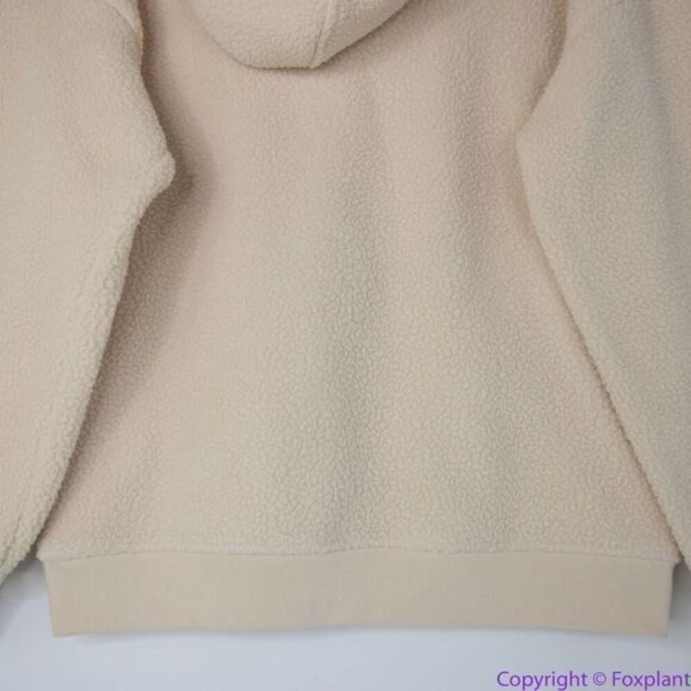NEW Madewell (Re)sourced‎ Fleece Hooded Zip Jacket, S, NB514 - Picture 9 of 16